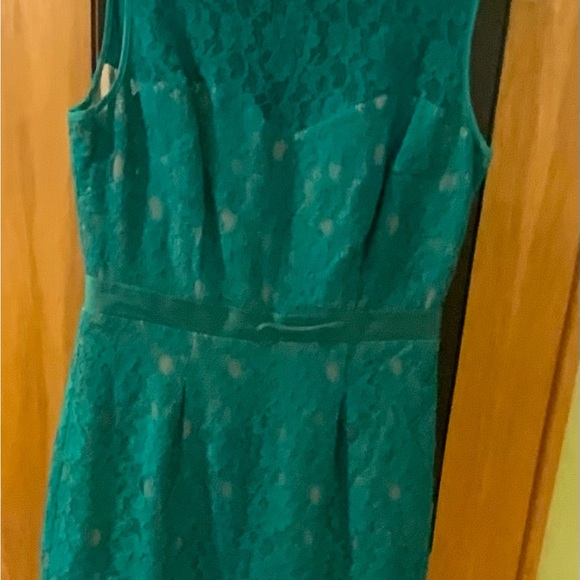 BCBGMaxAzria Teal Lace Mini Dress - Picture 1 of 5